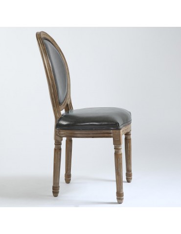 Lot de 20 chaises médaillon Louis XVI Simili (P.U) Gris 24501f011lot20