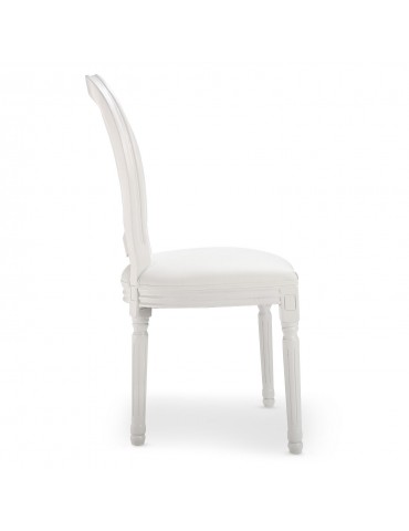 Lot de 20 chaises médaillon Louis XVI Simili (P.U) Blanc 24501lot20publanc