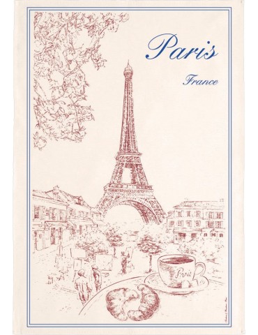 Torchon Tour Eiffel 72 X 48 8491039000Torchons & Bouchons