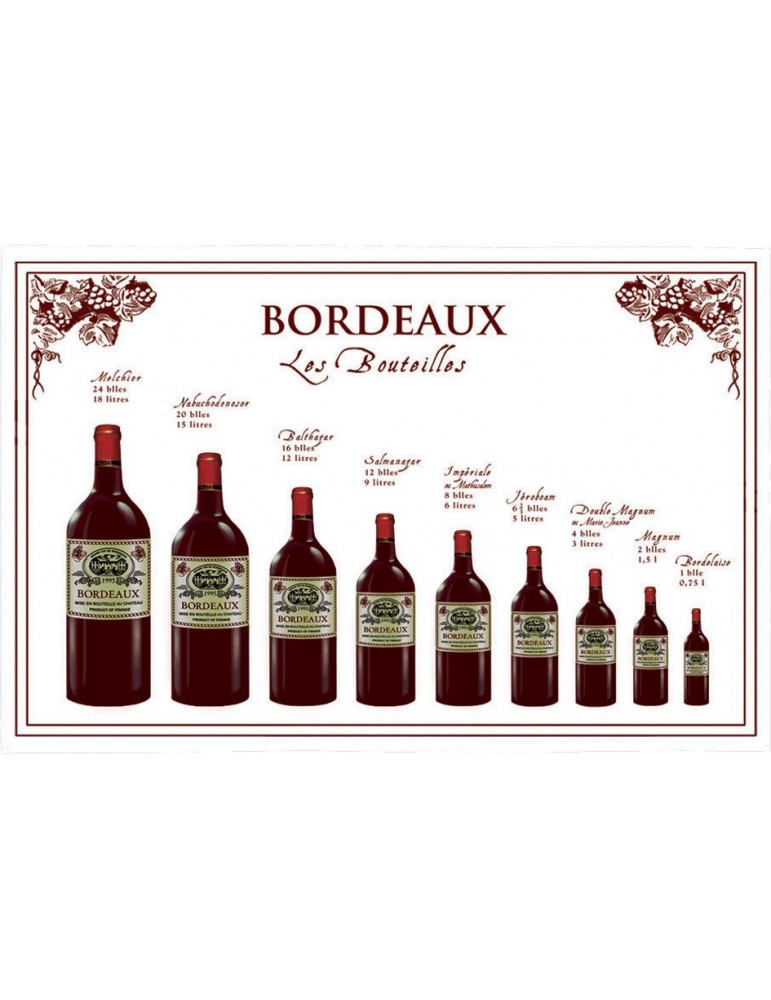 Torchon Bouteille Bordeaux 72 X 48 8491241000Torchons & Bouchons Torchon Bouteille Bordeaux 72 X 48 8491241000Torchons & Bouchons