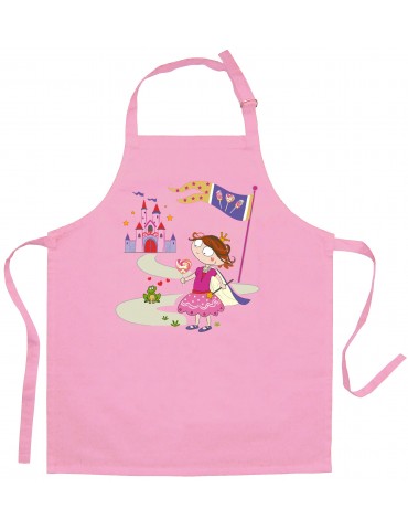 Tablier Enfant Princesse Et Grenouille Rose 52 X 63 8997030000Torchons & Bouchons