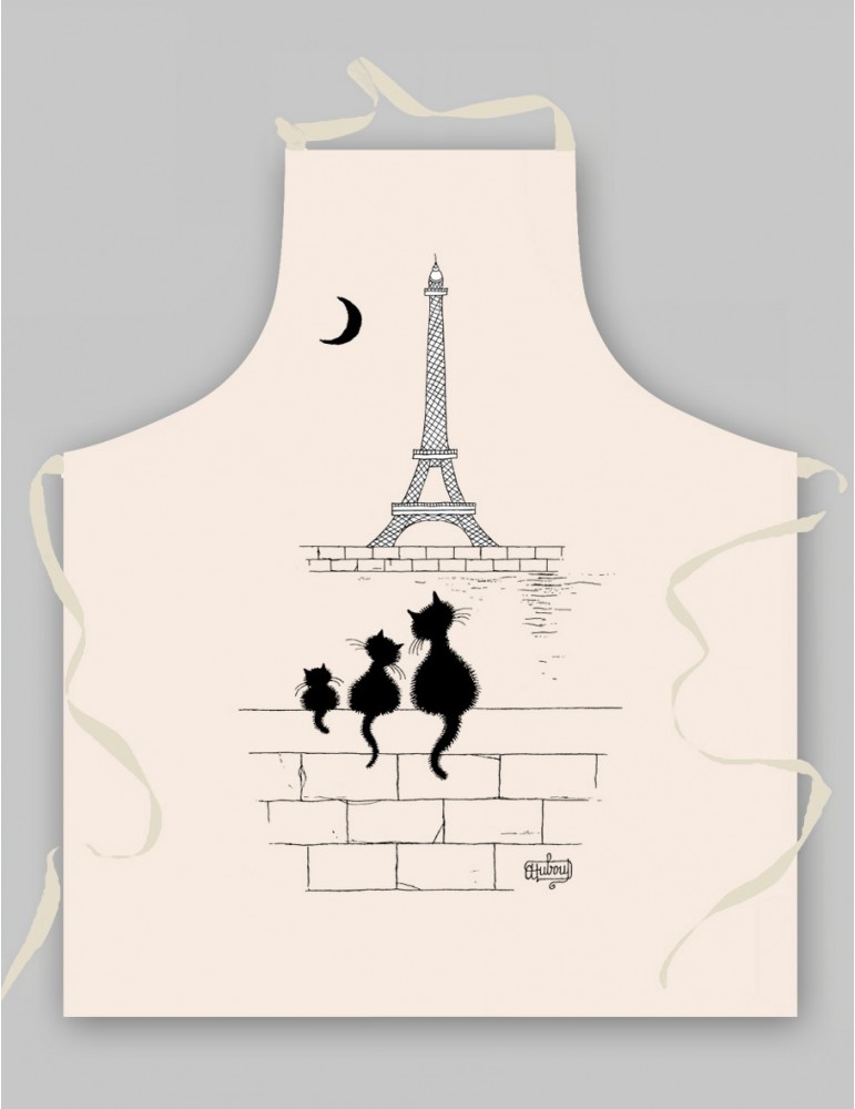 Tablier Chats Tour Eiffel Ecru 9018015000Torchons & Bouchons Tablier Chats Tour Eiffel Ecru 9018015000Torchons & Bouchons