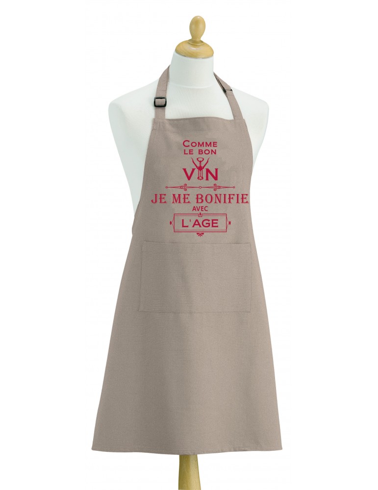 Tablier Je me bonifie avec l'âge Ficelle 90 x 72 2499080000Winkler