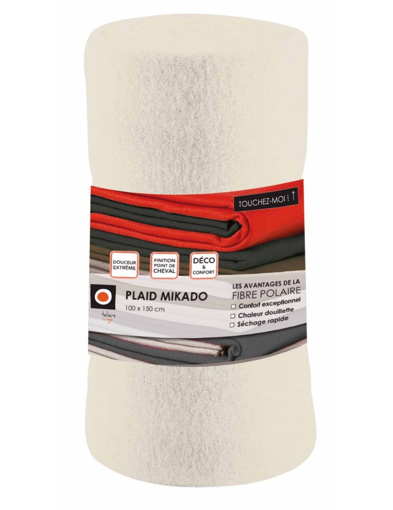 Plaid Mikado Cement 100 X 150 4766022000Les Ateliers du Linge Plaid Mikado Cement 100 X 150 4766022000Les Ateliers du Linge