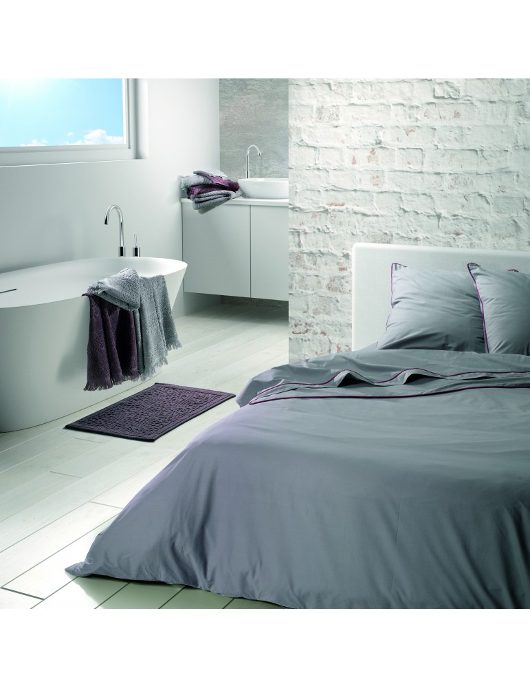 Drap Housse Meo Gris 180 X 200 2771075501Les Ateliers du Linge Drap Housse Meo Gris 180 X 200 2771075501Les Ateliers du Linge