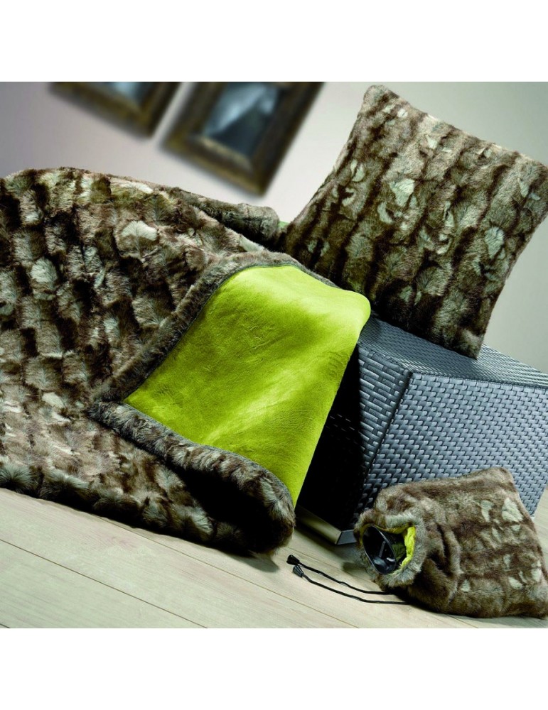 PLAID MYA MARRON 130 X 180 5036081401Les Ateliers du Linge PLAID MYA MARRON 130 X 180 5036081401Les Ateliers du Linge