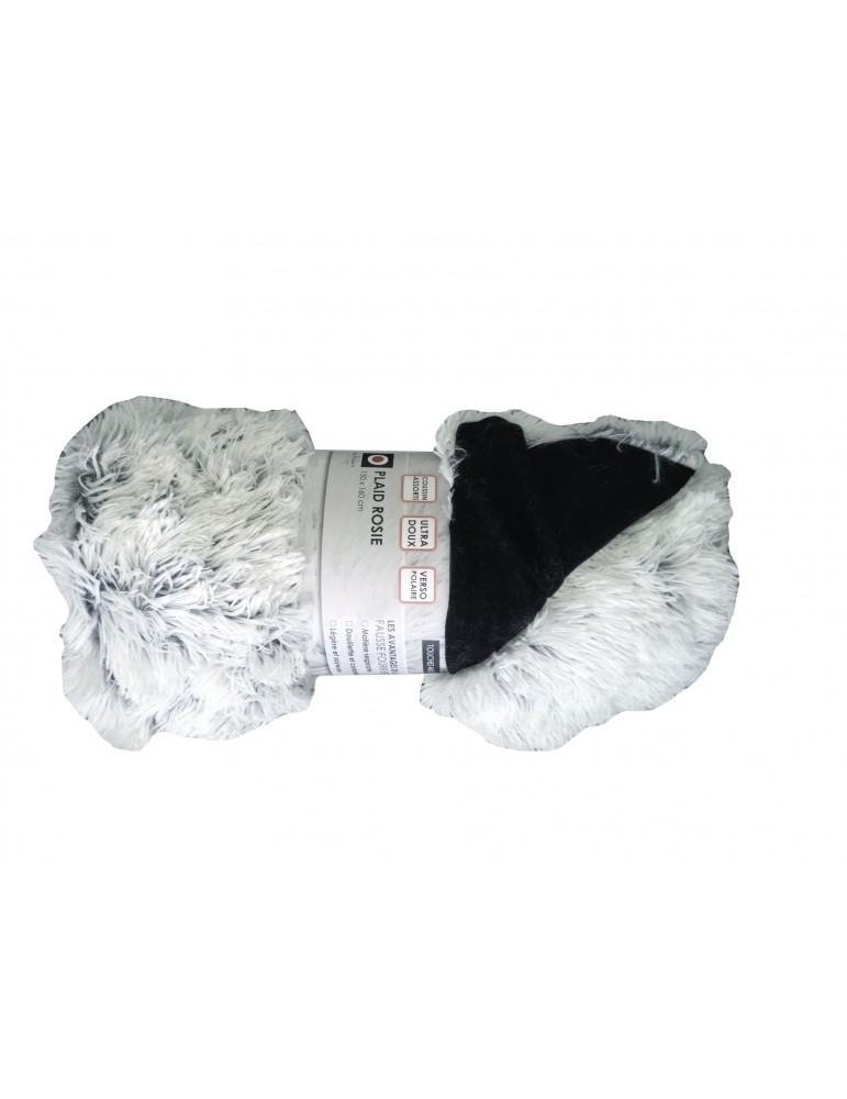 Plaid Rosie Verso Polaire Gris 130 X 160 3372071000Les Ateliers du Linge Plaid Rosie Verso Polaire Gris 130 X 160 3372071000Les Ateliers du Linge