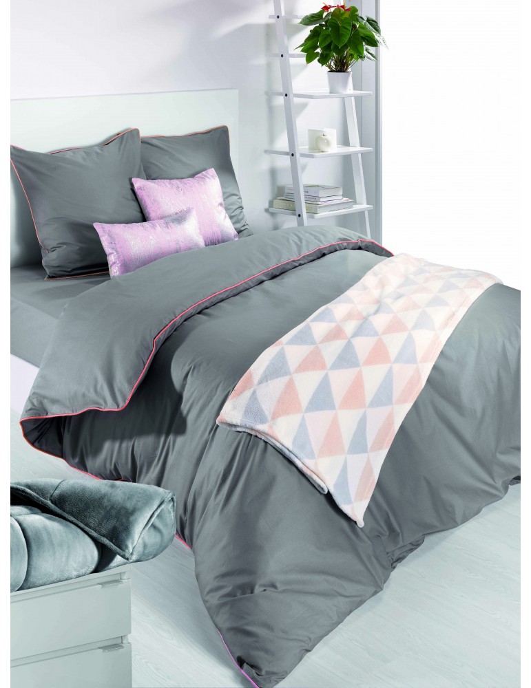 Parure de lit 2 personnes Meo Pêche 260 x 240 2742038503Les Ateliers du Linge Parure de lit 2 personnes Meo Pêche 260 x 240 2742038503Les Ateliers du Linge