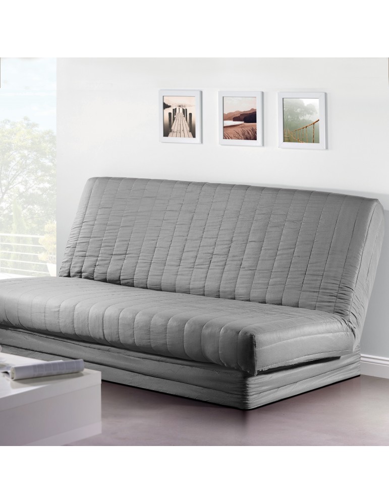 Housse de clic-clac Quadro Gris 140 x 200 2079070401Les Ateliers du Linge Housse de clic-clac Quadro Gris 140 x 200 2079070401Les Ateliers du Linge