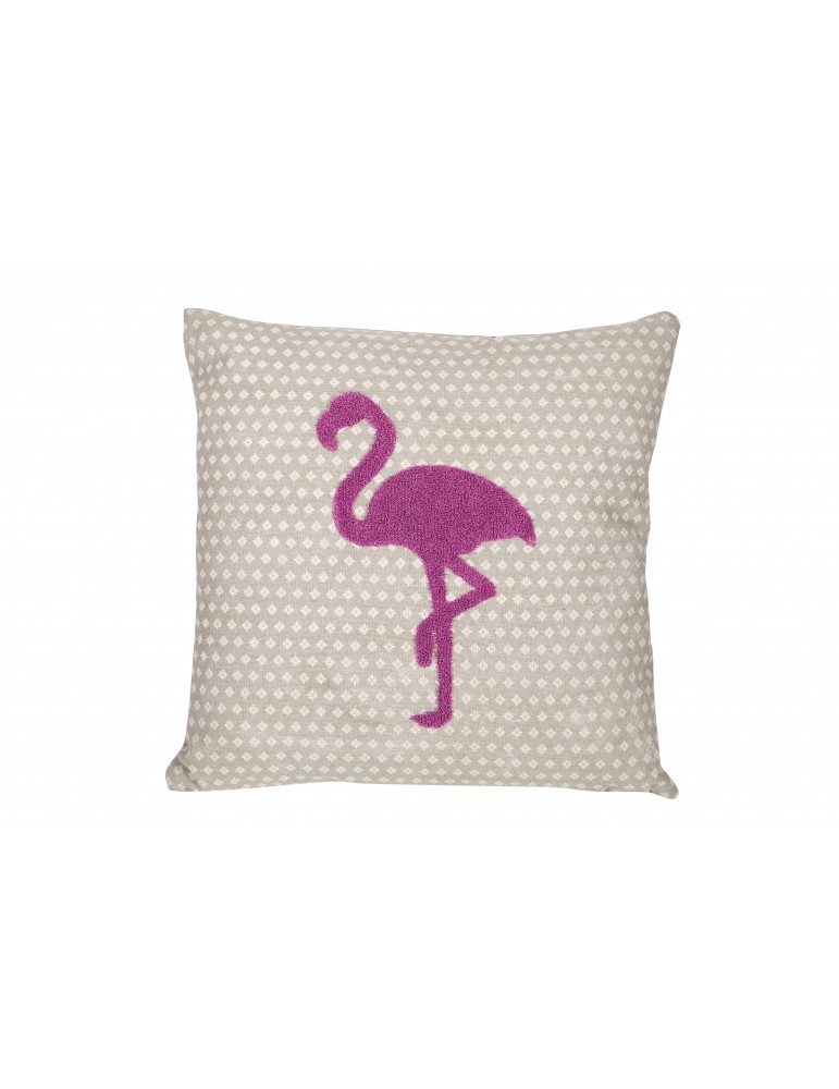 Coussin Flamingo Cement 40 x 40 4554061000Les Ateliers du Linge Coussin Flamingo Cement 40 x 40 4554061000Les Ateliers du Linge