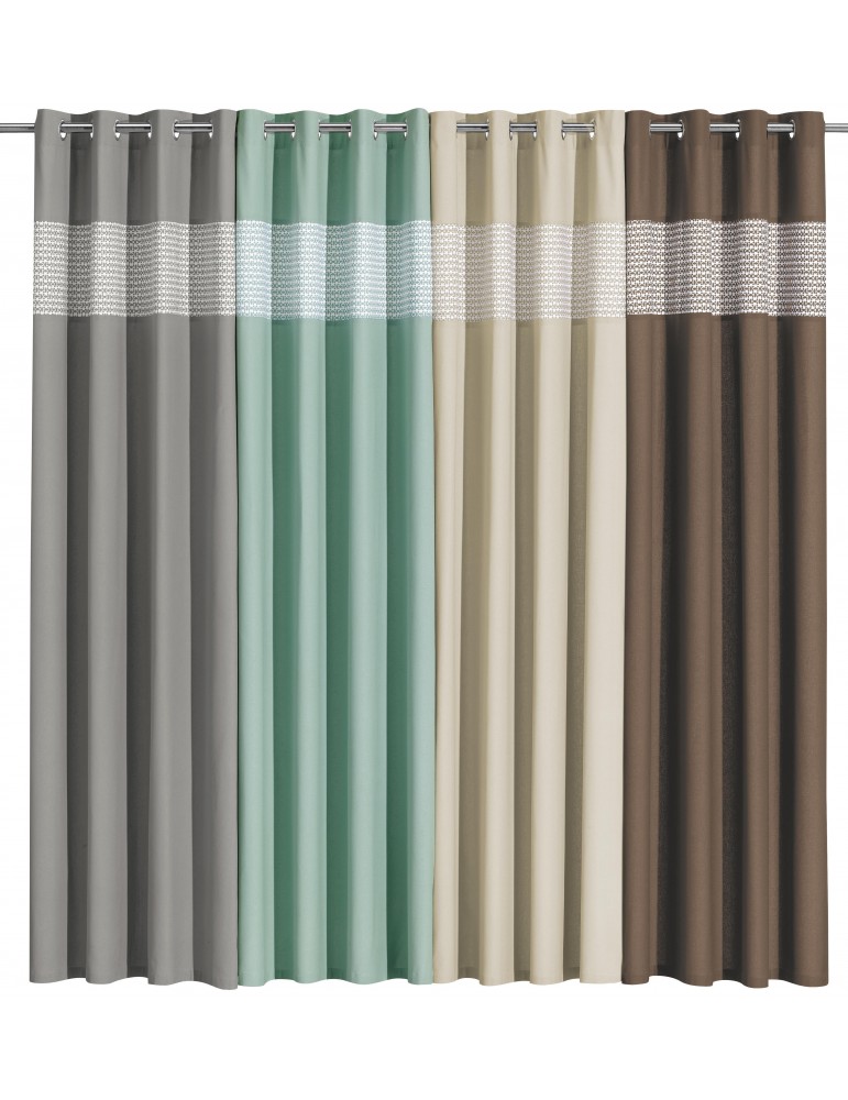 Rideau Tosca Gris 140 x 240 4703070000Les Ateliers du Linge Rideau Tosca Gris 140 x 240 4703070000Les Ateliers du Linge