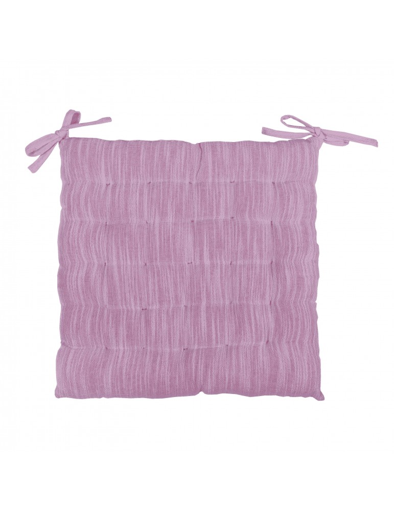 Galette de chaise Slub Anemone 40 x 40 x 3 5248035000Les Ateliers du Linge Galette de chaise Slub Anemone 40 x 40 x 3 5248035000Les Ateliers du Linge
