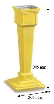 dimensions colonne pour boite aux lettres 1950