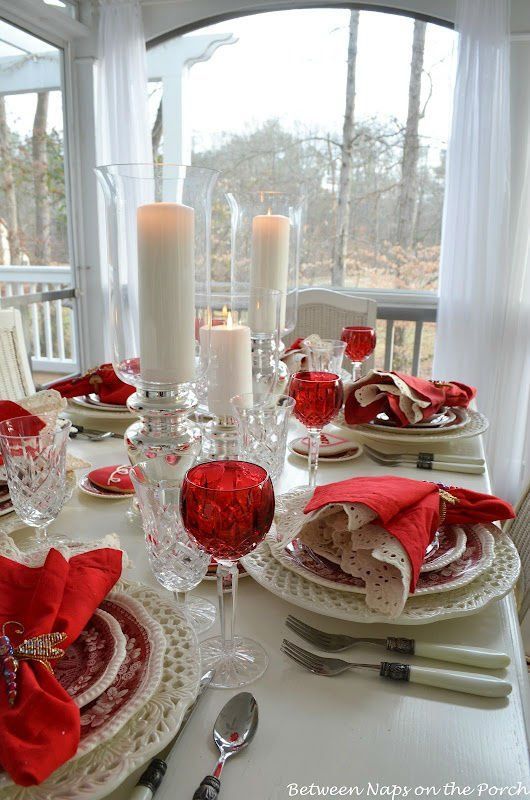 Décoration de Saint Valentin et Arrangement de Table 