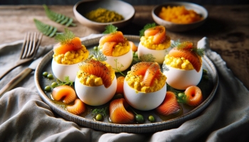 Recette Œufs mimosa au saumon fumé
