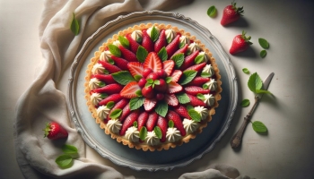 Recette Tarte aux fraises et mascarpone