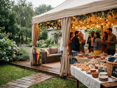Comment organiser une fête de jardin réussie malgré la pluie ?