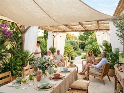 Organiser une fête à l'extérieur par fortes chaleurs : guide déco et fraîcheur